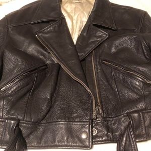 VINTAGE ESPIRIT 100% LEATHER BOKER BOMBER JACKET